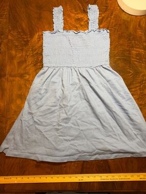 Roxy S Periwinkle Blue Smocked Sundress | Ruffle Strap | Flowy A-Line